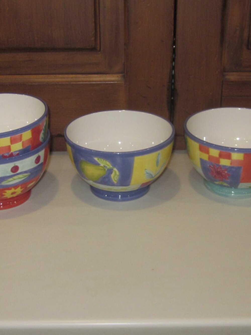 Certified International Bowl Set Colorful Summer of 4 - Picture 2 of 3